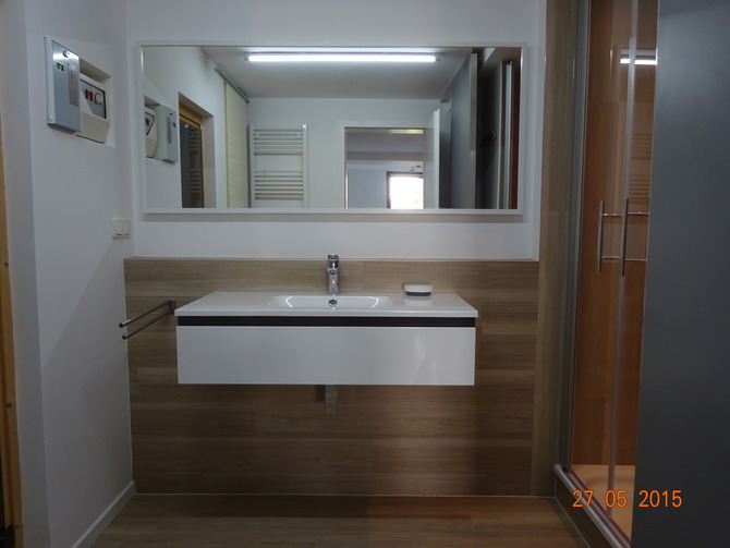 Ferienwohnung in Rostock - City-FeWo mit Sauna und Garten - Bad mit Sauna