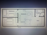 Ferienwohnung in K&auml;gsdorf - Meerblick - Grundriss Ferienwohnung