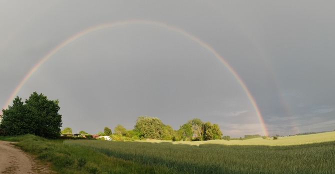Ferienhaus in Te&szlig;mannsdorf - Ferienhaus Salzwiese - Freier Blick vom Haus aus