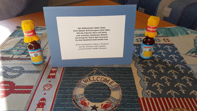 Ferienwohnung in Koserow - Clemann - Begr&uuml;&szlig;ungsschluck