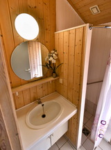 Ferienhaus in Pelzerhaken - Ferienhaus Typ C im Ferienpark AM WALDRAND - WC mit Waschplatz und Dusche