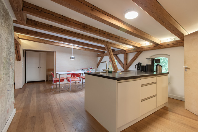 Ferienwohnung in Barh&ouml;ft - Matrosendeck - Lotsenhaus Barh&ouml;ft - Matrosendeckwohnung - K&uuml;chenblock