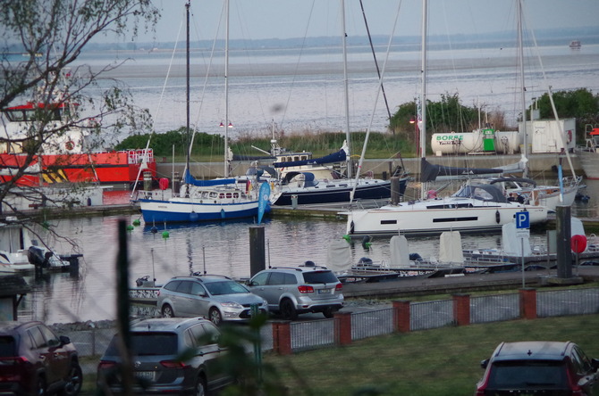 Ferienwohnung in Barh&ouml;ft - Matrosendeck - Lotsenhaus Barh&ouml;ft - Matrosendeckwohnung - Blick auf Hafen Barh&ouml;ft