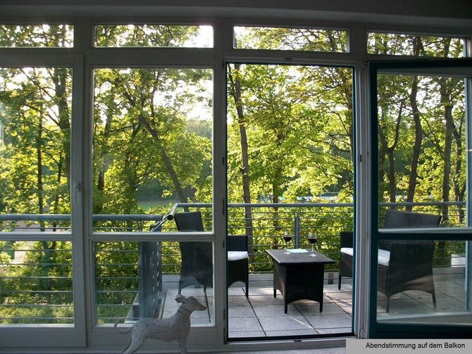 Ferienwohnung in K&uuml;hlungsborn - Strandstrasse-OstSeestern - Blick auf den Balkon