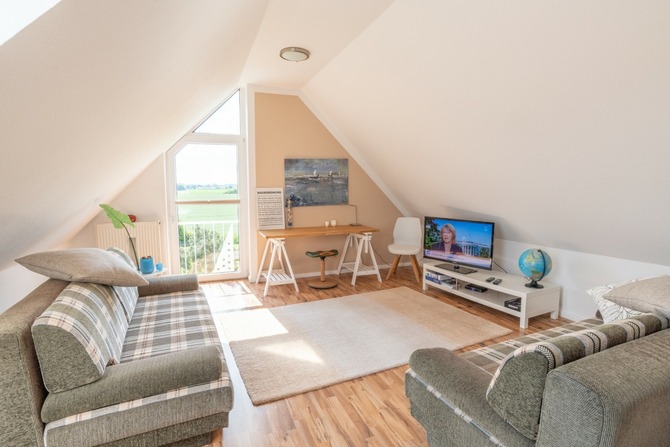 Ferienwohnung in Feldhusen - Diana Sch&ouml;ner Blick - Schlafen oben