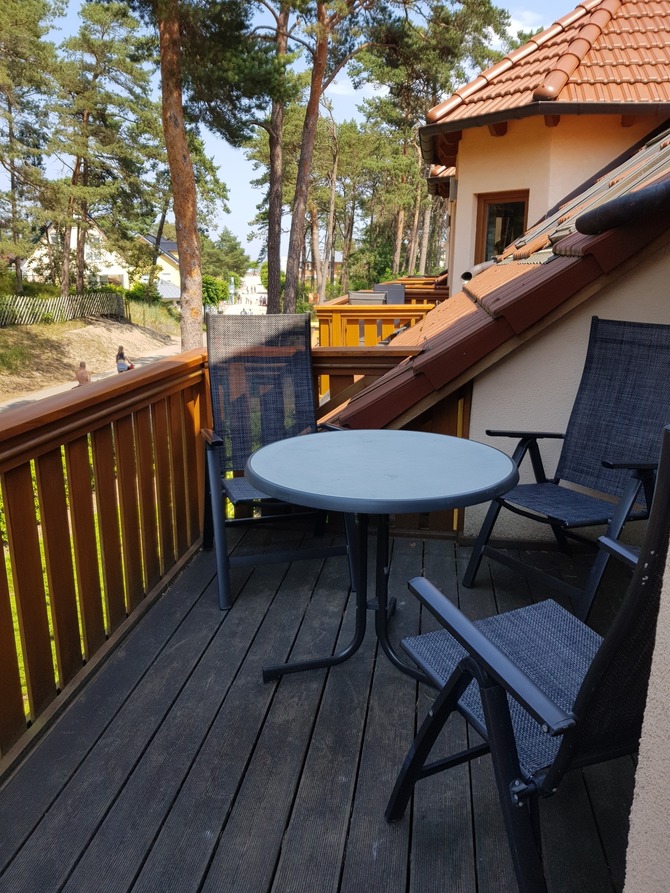 Ferienwohnung in Trassenheide - M&ouml;wennest - Balkon