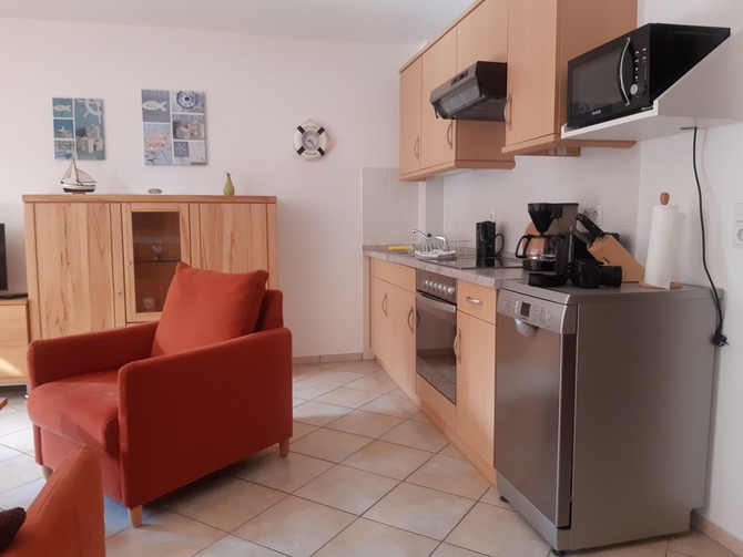 Ferienwohnung in Trassenheide - Meeresrauschen - komplette K&uuml;chenzeile