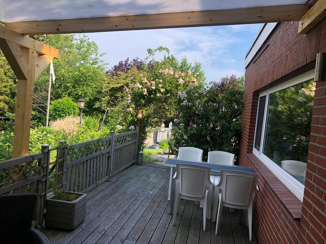 Appartement in S&uuml;sel - Haus Christa - Gro&szlig;e, teil&uuml;berdachte Terrasse