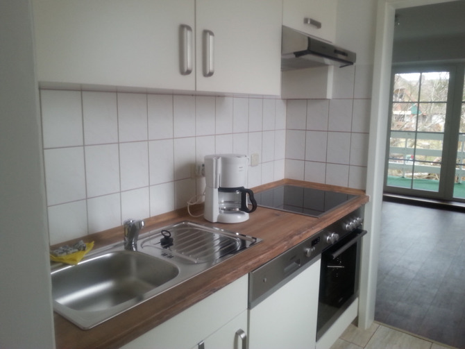 Ferienwohnung in Born a. Dar&szlig; - Am Raad FeWo Kranich - K&uuml;che