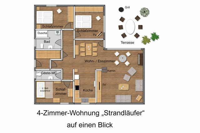 Ferienwohnung in Stein - Whg. Strandl&auml;ufer- Haus Nordlichter - Bild 9