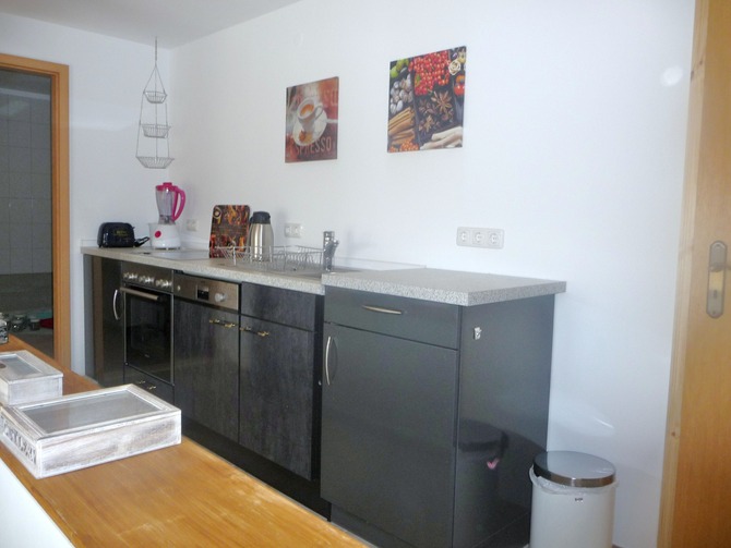 Ferienwohnung in Hans&uuml;hn - Ostsee Ferienhof Sandmann - K&uuml;chenzeile