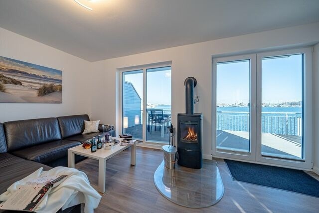 Ferienhaus in Olpenitz - Schleivilla Hafenblick by Seeblick Ferien ORO, Sauna, direkte Wasserlage - Bild 3