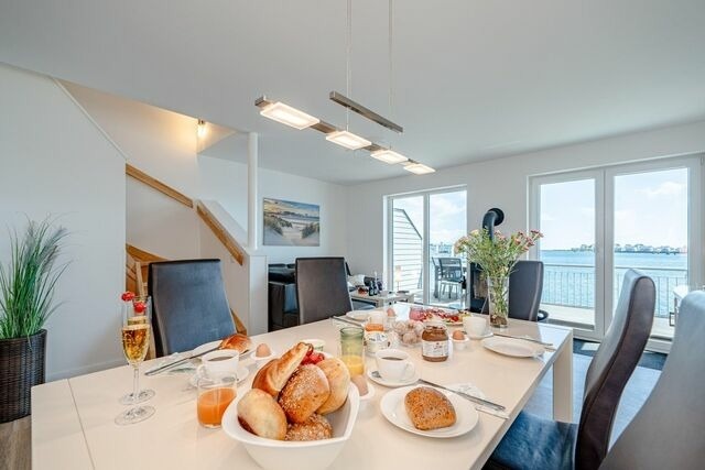 Ferienhaus in Olpenitz - Schleivilla Hafenblick by Seeblick Ferien ORO, Sauna, direkte Wasserlage - Bild 5