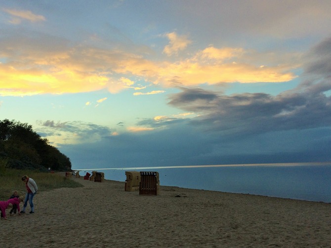 Ferienwohnung in Gollwitz - Spatzennest - Sonnenuntergang
